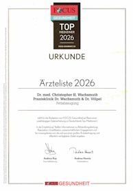 Focus Zertifikat Fettabsaugung